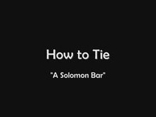 Solomon Bar Bondage Instructions