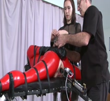 Restrained for fucking machine - HD