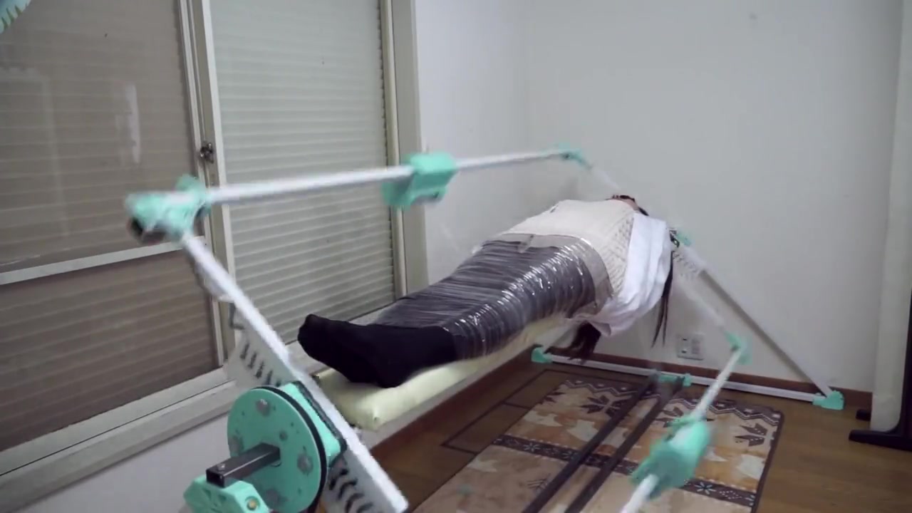 Machine Mummification self Bondage