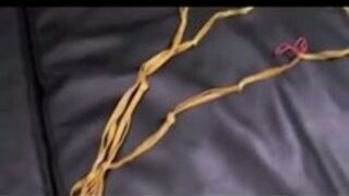 Extreme Cunt torment with Rubber Bands