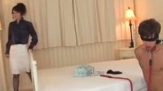 Femdom fetish spanking smothering humiliation