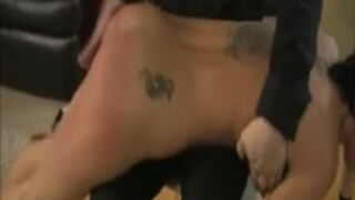 Over the knee spanked