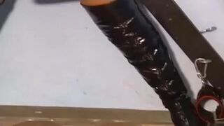 Slave Whipped On Cross