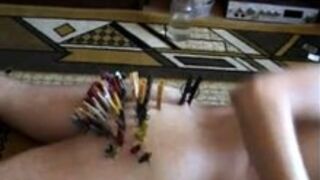 Self clamp torment with 80 clothespin