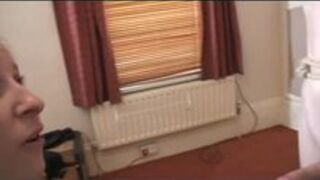 Tied cock and balls teased and punished