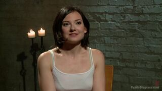 First ever porn shoot amateur cutie takes it all!