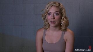 Lorelei Lee mops the floor with her plaything while the crowd applauds