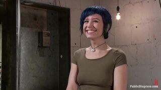 Tightly Bound and Gaged, Ass Fucked in Public