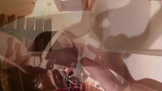 INTRO-Shiny Black Latex Slut Ring Gagged Hogtied and Unmercifully Skullfucked