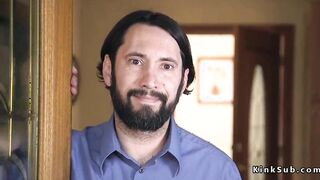 Dude ties up and anal fucks big ass neighbor