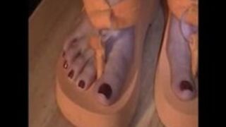 Trampling His cock - Homemade