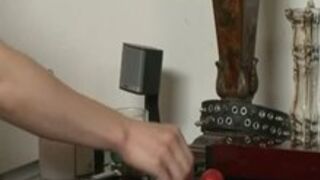 Self Bondage and Ball Gag