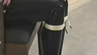 Darla Crane Bondage in Latex