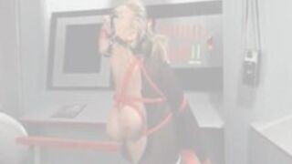 Sexy red rope bondage