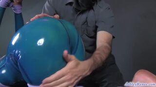 Suspension in blue latex - Ashley Renee