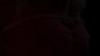 Blonde gets gagged and tied in red shirt