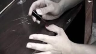 Sissy slave and latex Mistress