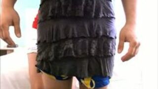 Chastised slave fucked with strap-on Femdom