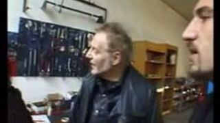 German Bitch punished hard by 2 guys