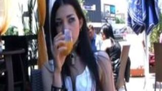 Collared Slave Girl in Public