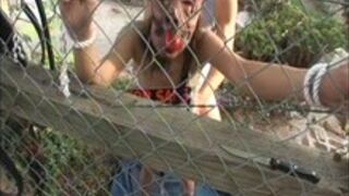 Outdoors Sexslave Training for Amber Rayne