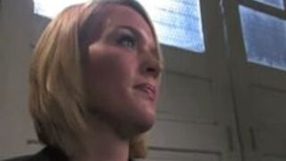 Blonde dominated by two asian Dommes