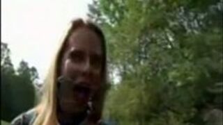 Gagged and Humiliated Outdoors