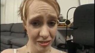 Shy worthless toilet girl