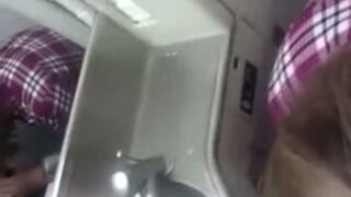 Vanilla - teen Airplane Toilet Sex