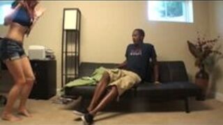 Interracial BDSM - Mistress and ebony slave