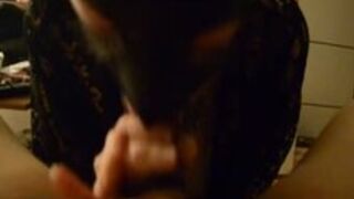 Hooded schlong Sucker - Homemade