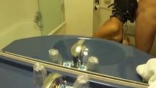 French slave face plowed in toilet