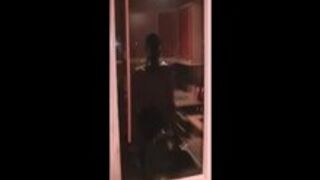 Hooded deep throat lady