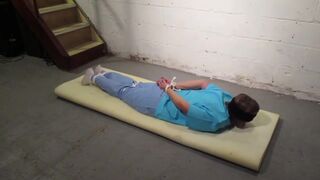 Hogtied in Cellar - Homemade