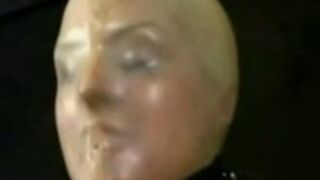 Breath Play in Latex Hood