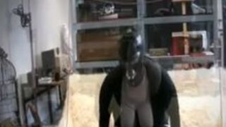 Bizarre Hooded snatch Play