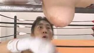 tits used as punching bags