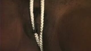 black Slave in Bondage Punished