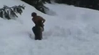 Snow BDSM - Outdoor Domination