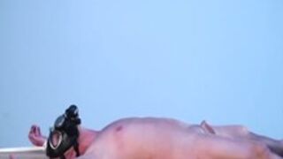 Brunette in Latex - Femdom and CBT