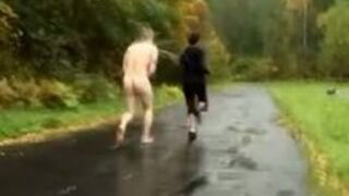 Jogging Femdom - Outdoor BDSM