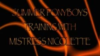 OWK Mistress Nicolette ponyboys training