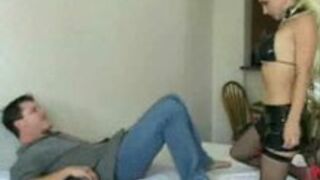 Homemade Strap-on Domination