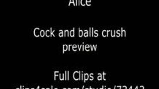 Cock and Balls Crushing on cock board
