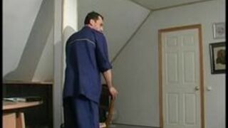 Maintenance man punished by Mistress