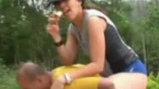 Arrogant Femdom pony ride