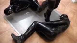 German Mistress and Latex Gimps