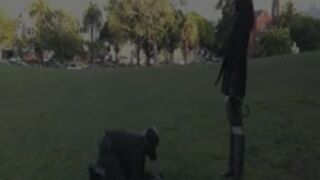 Outdoor Femdom Pet Play