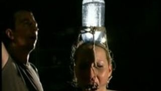 Wet whipping with extreme gagged nicole.