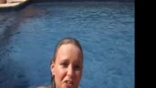 Whipping outdoors at the Pool